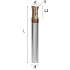 Picture of Toric two flute end mill coated solid carbide