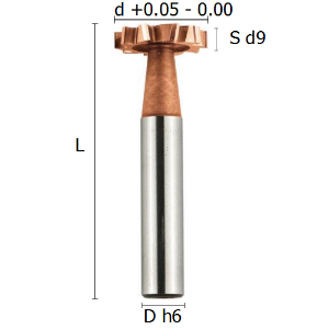 Picture of Woodruff keyseat cutter micrograin carbide coated