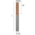 Picture of Four flutes long end mill irregular division coated