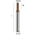 Picture of Four flutes end mill irregular division reinforced shank coated