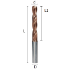 Picture of Solid carbide drill DIN 6537 3xd reinforcement shank with coolant holes