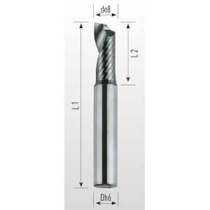 Picture of Single flutes end mill lapped