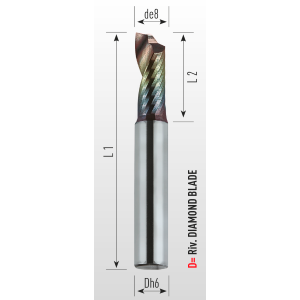 Picture of Single flute end mill lapped and coated