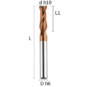 Picture for category TWO FLUTE LONG END MILLS SERIES COATED