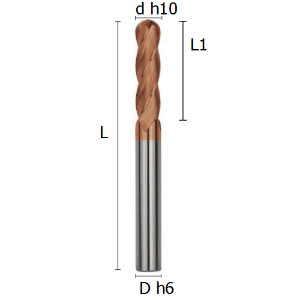 Picture for category BALL-NOSED FOUR FLUTE LONG END MILLS SERIES COATED