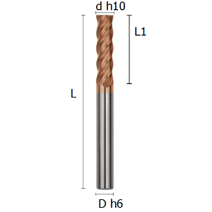 Picture for category FOUR END MILLS IRREGULAR DIVISION LONG SERIES COATED