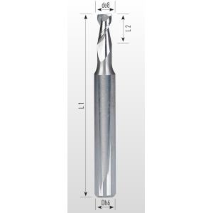 Picture for category TWO FLUTE END MILLS REINFORCED SHANK LAPPED