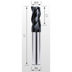 Picture for category THREE FLUTE END MILLS WITH IRREGULAR DIVISION LAPPED INTERRUPTED CUT AND COATED