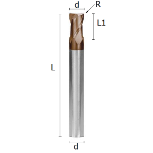 Picture for category TORIC TWO FLUTE END MILLS COATED SOLID CARBIDE