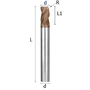 Picture for category TORIC THREE FLUTE END MILLS COATED SOLID CARBIDE