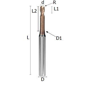 Picture for category TORIC END MILLS REINFORCED SOLID CARBIDE COATED