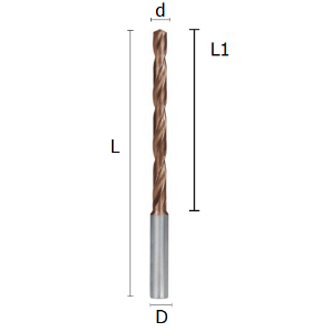 Picture for category SOLID CARBIDE DRILLS REINFORCEMENT SHANK WITH COOLANT HOLES