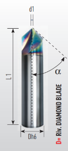 Picture of Single flutes end mill lapped